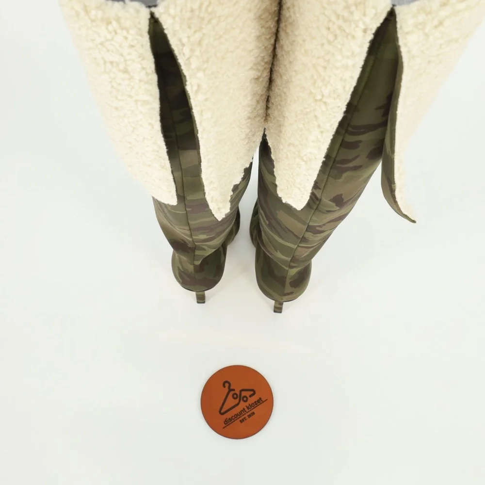 GOOD AMERICAN High Kickstand Over The Knee Boots With Sherpa‎